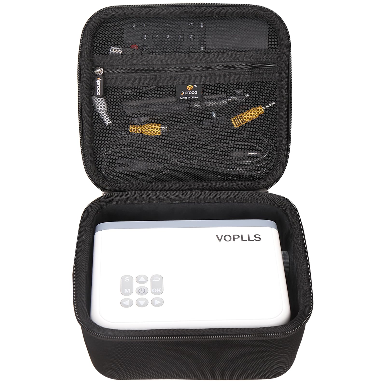 Photo 1 of Aproca Projector Case Compatible with VOPLLS Mini Projector 1080P Full HD Supported Video Projector, Portable Storage Bag for Projector Accessories