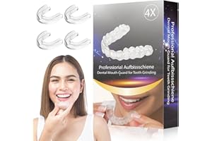 PAINISTIC Mouth Guard for Grinding Teeth, Mouth Guard for Sleeping at Night, Reusable Mouth Guards for Clenching Teeth at Night, BPA Free New Upgraded Dental Night Guard, 4 PCS (2 Size)