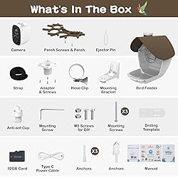 birdsnap® MON - Smart Bird Feeder with Camera, 2K