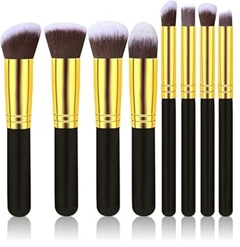 Amazon Com 8 Pcs Makeup Brush Set Eyeshadow Cosmetic Make Up Tool Foundation Natural Beauty Palettes Vanity Agile Popular Eyes Face Colorful Rainbow Hair Highlights Glitter Kids Travel Kit Type 12 Beauty
