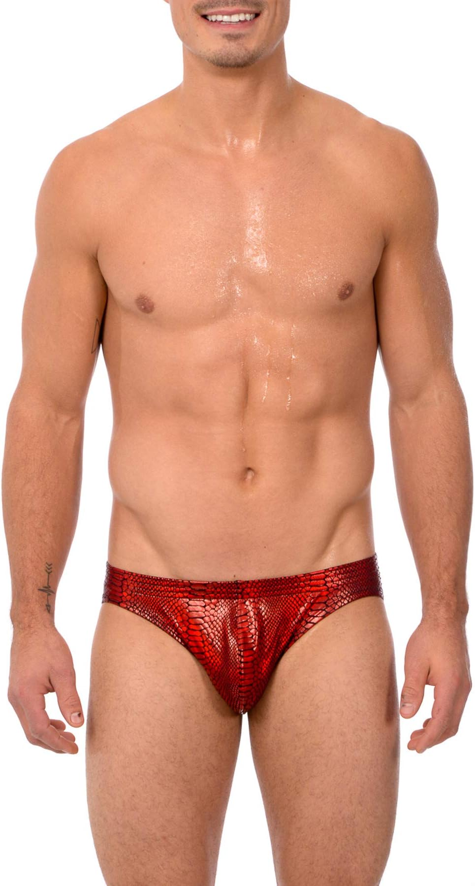Gary Majdell Sport Mens Print Contour Pouch Bikini Swimsuit