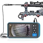 Teslong Rifle Borescope with 4.5'' Screen, 0.2inch Gun Cleaning Camera Fits .20 Caliber & Larger Hunting Shooting Firearms, Gun Barrel Scope with Ring Light, Right Angle Mirror & 45'' Camera Probe