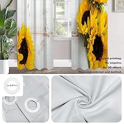 Batmerry Autumn Scene Blackout Curtains for