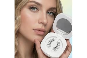 Magnetic Lashes with Applicator, Reusable No Glue Needed, Soft Natural Look Lash Clusters Kit, Easy to Apply & Remove