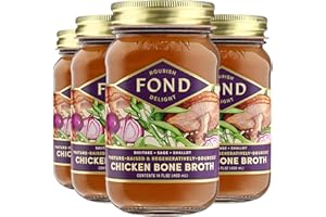 FOND NOURISH DELIGHT FOND Pasture-Raised Regenerative Chicken Bone Broth infused with Organic Shiitake & Sage