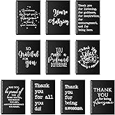 Yeaqee 10 Pcs Thank You Gifts Bulk, Christmas Employee Appreciation Gifts, Inspirational Spiral Notebook Motivational Journal for Employee Teacher Staff Volunteer Coworker