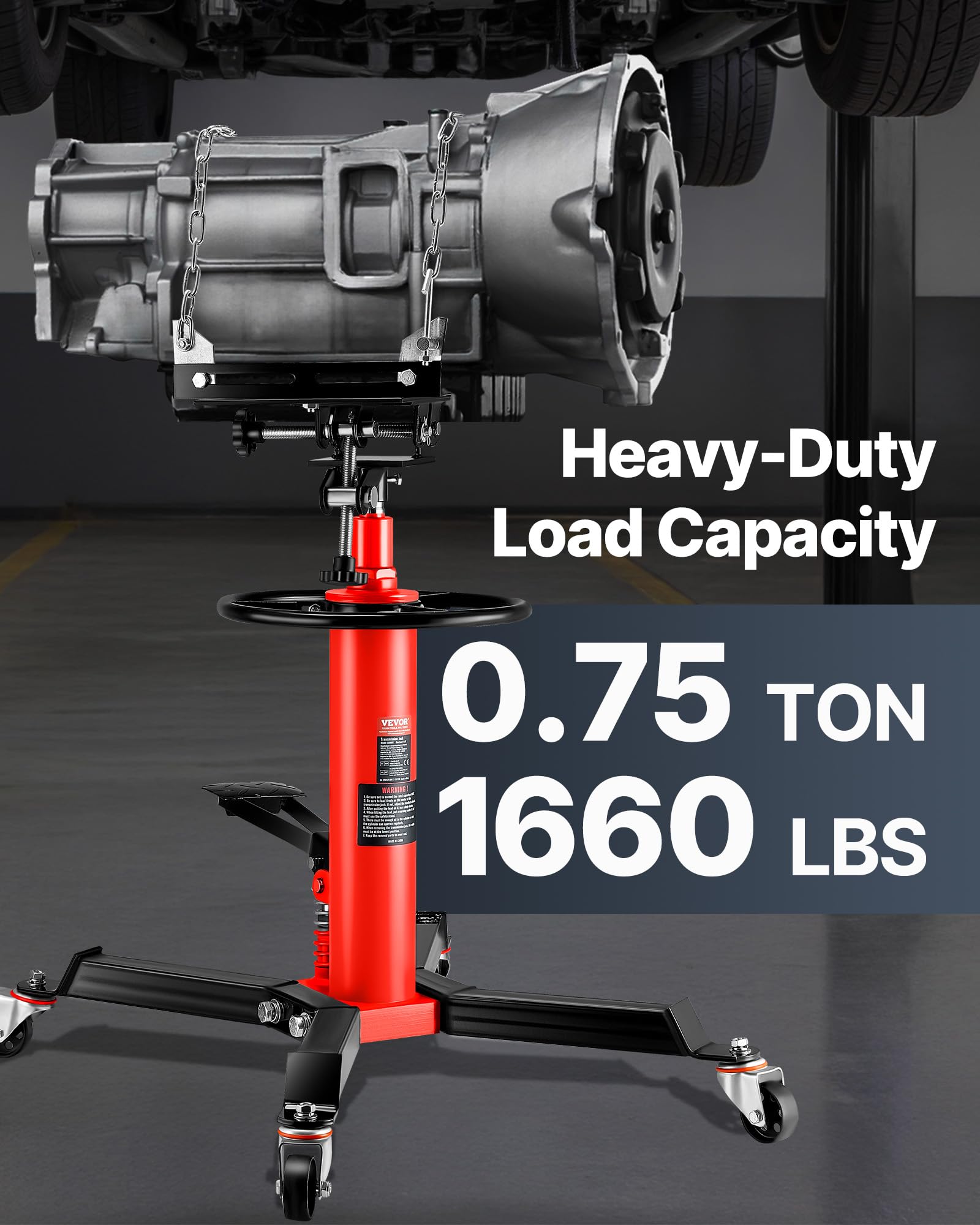 VEVOR Transmission Jack,0.75 Ton/1660 lbs Capacity India VEVOR Transmission Jack,0.75 Ton/1660 lbs Capacity India