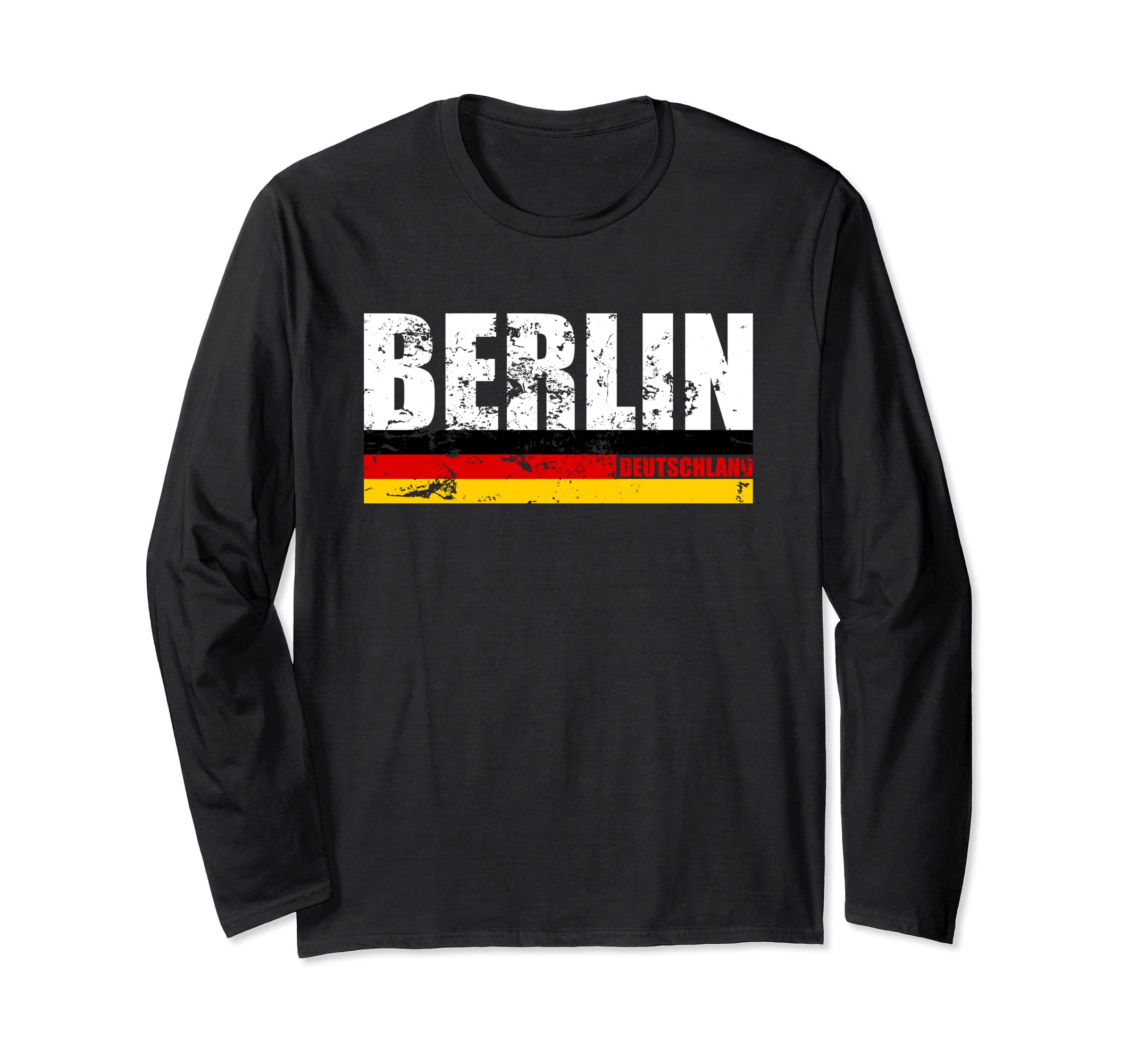 Berlin City Germany Flag - Deutschland Travel Souvenir Idea Long Sleeve T-Shirt