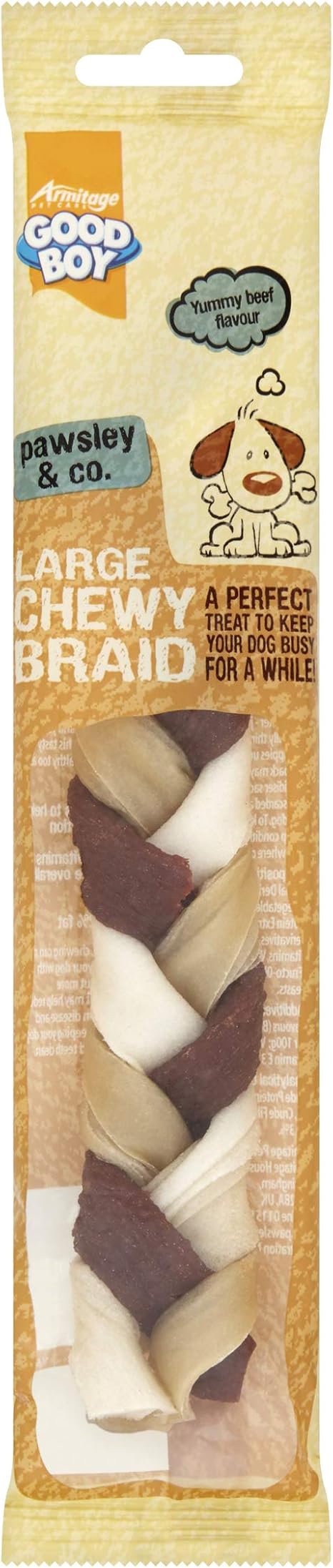 good boy large chewy braid