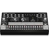 Behringer Rhythm Designer RD-6-BK Analog Black Drum Machine With 8 Drum Sounds, 64-Step Sequencer and Distortion Effects