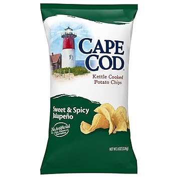 Amazon Com Cape Cod Potato Chips Sweet And Spicy Jalapeno Kettle