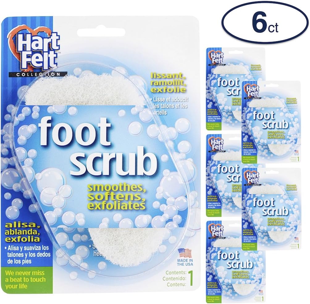 HartFelt Foot Scrub, Foot Sponge Exfoliator Skin Care Sponges for Men and Women Made in USA - Image 3