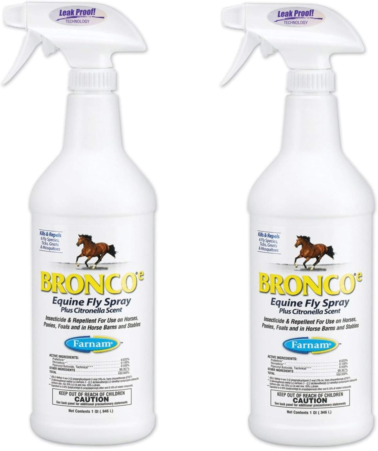 Amazon Com Bronco E Equine Fly Spray Plus Citronella Scent 32 Fl