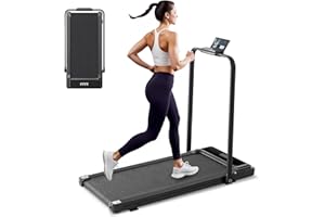 AIDOLY Walking Pad Under Desk Treadmill, Portable Compact Electric Walking Treadmill with Remote Control for Home Office, Quiet Fitness Machine