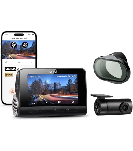 70mai Dash Cam 4k A810とSDカード付 Amazon.com: 【A810 Dash Cam + 64GB Micro SD Card + UP05 Hardwire