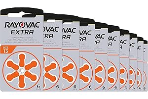 RAYOVAC® Extra Size 13 Hearing Aid Batteries (60 Batteries)