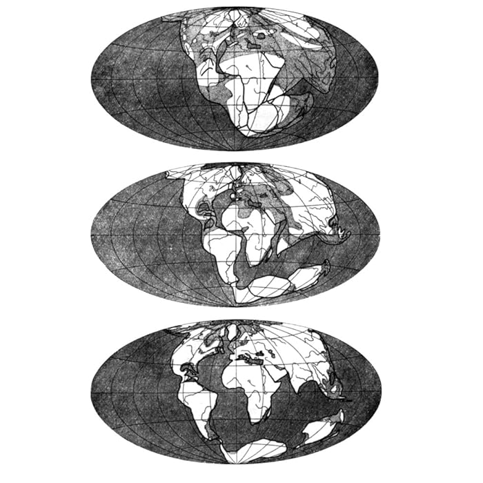 Buy Map Pangaea Nillustration Depicting Alfred WegenerS Theory Of The ...