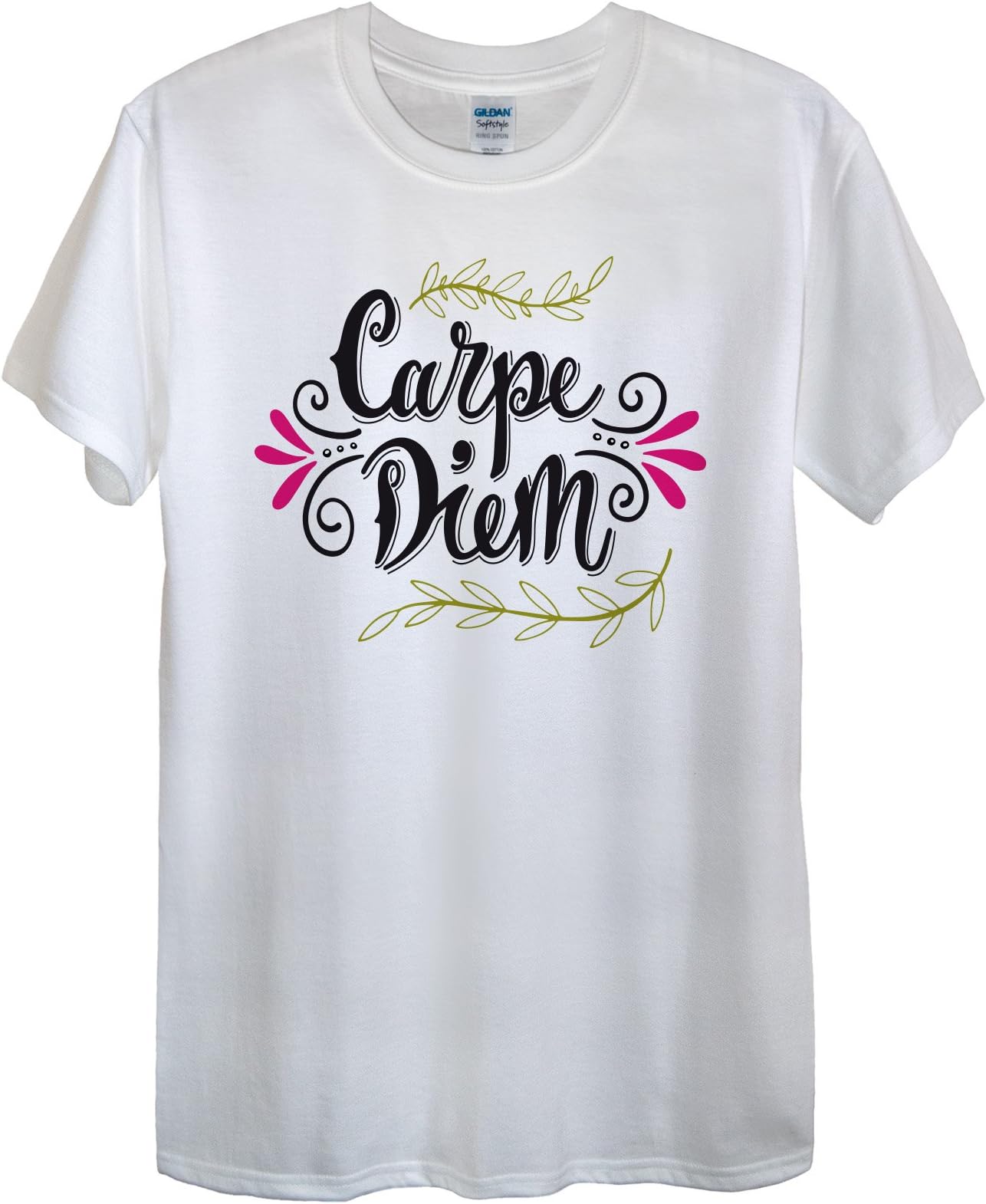 GETSHIRTED Carpe Diem Print T-Shirt 100% Cotton Unisex