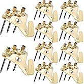 10 Pack 100 lbs Picture Frame Hangers Hooks with Nails, Heavy Duty Plaster Wall Pro Photo/Heavy Mirror Hanging Kit