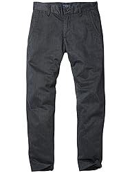 Match Mens Slim Tapered Flat Front Casual Pants