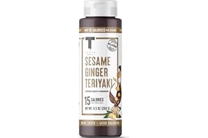 Taste Flavor Co. Sesame Ginger Teriyaki Sauce - Keto-Friendly, Gluten-Free Wing & Stir-Fry Sauce & Marinade, Low-Calorie Asia
