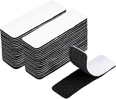 Vinuwu 40 Pack Hook and Loop Tape 1x4 Inch Double Sided Self Adhesive