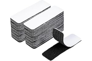 40 Pack Hook Loop Tape Heavy Duty 1x4 Inch Double Sided Strong Tape with Adhesive Reusable Hook and Loop Mounting Tape for Wa