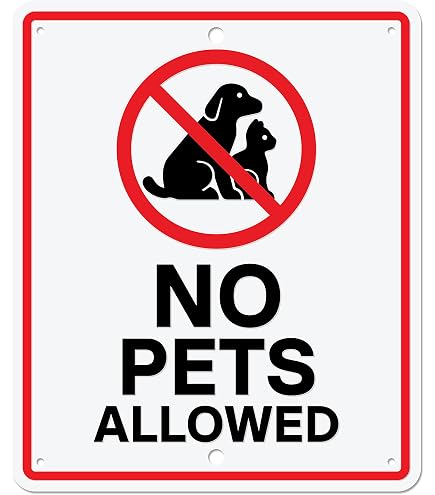 Sigo Signs No Dogs Allowed Sign - 10x7 Inches, HDPE Plastic, Outdoor Durable, Made In USA - View #2