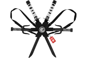 Morph Sleek Black Ninja Swords for Kids BPA Free, Ninja Costume Accessories Boys, Halloween Costume Accessory Kids
