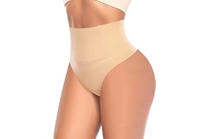 Riseholy Tummy Control Thong Shapewear for Women Body Shaper Underwear Seamless Waist Trainer Panties