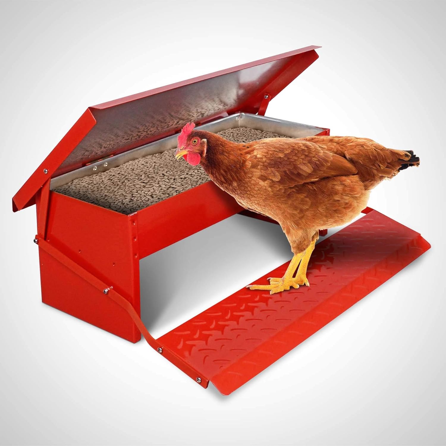 Lillyvale 5 0kg Chicken Feeder Automatic Treadle Self Opening