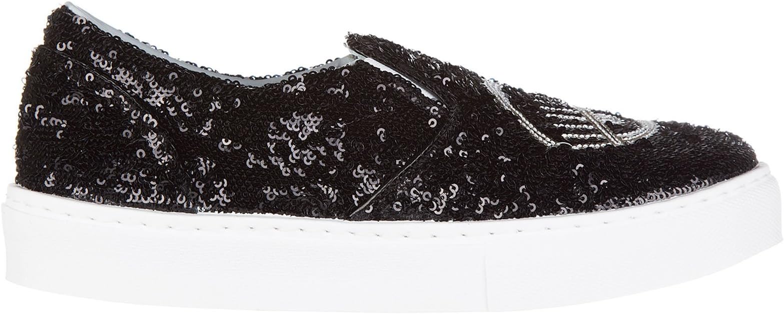 Women Flirting Slip-on Shoes Nero - siilver