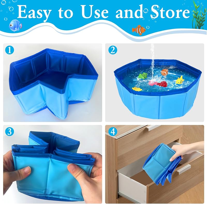 Giocattoli per piscina per gatti con pesci acqua nuoto pesci giocattoli per giochi d'acqua portatile gatto splash play piscina interattivo gatti giocattoli per gatti per infinito gioco di sé
