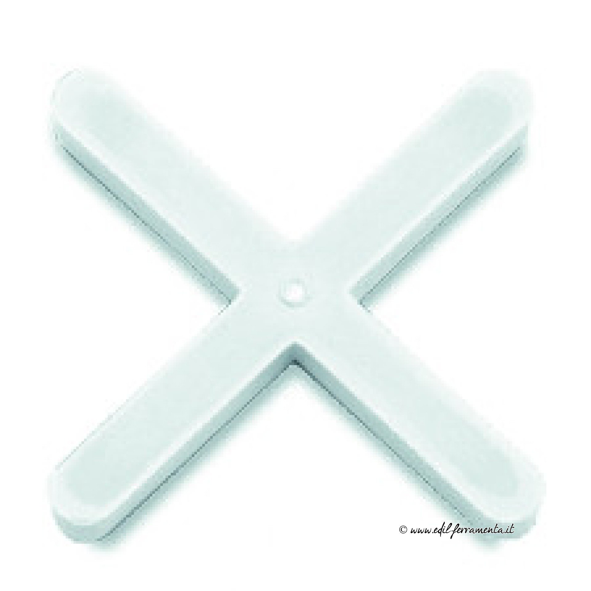 RUBI | Tile Spacers for The Correct Placement of Tiles | Quality Base Material | 3 mm Tile Spacers | Thin Joints | White Color Tile Spacer 1/8" (3 mm) - 1000 U.