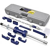 XtremepowerUS 13 lb Auto Body Slide Hammer Dent Puller Kit, Heavy-Duty Dent Removal Repair Tool Set for Cars &amp; Trucks, Drop-Forged Steel Puller Attachments with Carrying Case