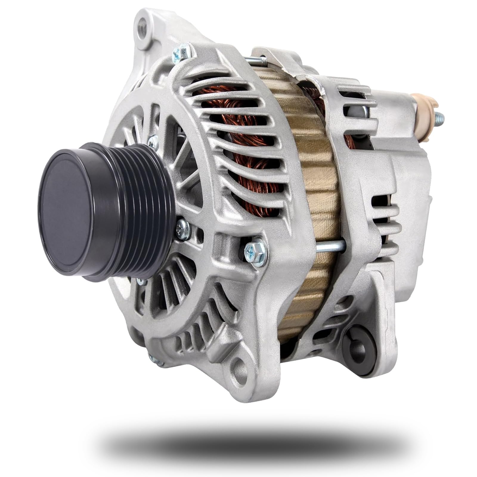 View 1 of ** VERY USED ** VORGENS 11231N Alternator-115A Fits for Chrysler 200/Cirrus/Sebring Dodge Avenger/Caliber Jeep Compass/Patriot, L4 2.0L/2.4L, 2007-2017 - 12V Clockwise, 6-Groove Clutch Pulley