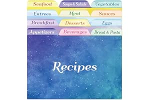 Fancy Land 24 Recipe Card Dividers 4x6 with Tabs Recipe Box dividers Helps Organize Recipe Box for Holiday Party Supplies (Wa