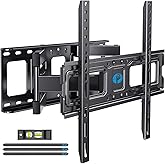 Pipishell TV Wall Mount for 26-74 inch LED LCD OLED 4K TVs up to 99lbs, Full Motion TV Mount Bracket Articulating Swivel Extension Tilting Leveling Max VESA 400x400mm, Fits 12/16 Inch Wood Studs