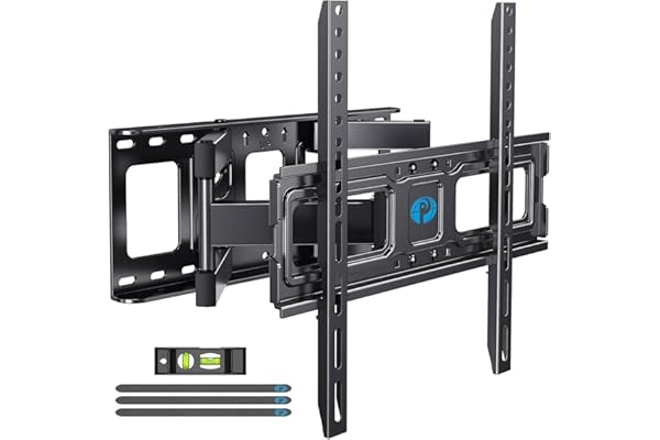 Pipishell Full Motion TV Wall Mount for 26-74 inch TVs, up to 99lbs Max VESA 400x400mm, Wall Mount TV Bracket with Articulati