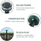 ONEVER Solar Mole Repellent 4 Pack Ultrasonic Pest Deterrent Waterproof view 4