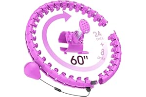 JKSHMYT Smart Weighted Hula Circle Hoop for Adults Weight Loss, Infinity Fitness Hoop, Fit Hoop Plus Size 60 inch Waist, Suitable for Women and Beginners