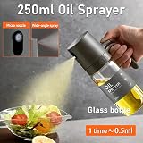 Fuwnvuwn 250ml Olive Oil Spray Bottle with Brush for Cooking & BBQ view 2