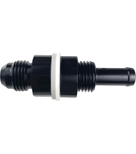 2 Raccordi AN6 6AN Maschio Dritto A 5/16 Push Lock In Alluminio Nero Per Tubi Olio E Carburante