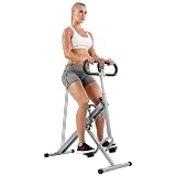 Sunny Health & Fitness Smart Upright Row-N-Ride Exerciser, Squat Assist Trainer for Glutes Workout with Adjustable Resistance, Easy Setup & Foldable, Glute & Leg Exercise Machine- NO. 077S