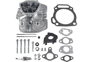 GOIRTUTSS Assembled Cylinder Head Kit fit for Honda GX340 GX390 11HP 13HP Engine, Includes Rockers Valves Springs Gaskets Bolts & Spark Plug