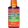 Max Strength Delsym Cough Plus Chest Congestion DM Liquid, Cherry Flavor, 6 fl. oz. Relieves Cough, Chest Congestion, and Thi