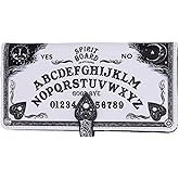Nemesis Now White Spirit Board Embossed Purse, Gothic Ouija Design, Intricate Baroque Detailing, Occult Stylish Accessory, 18.5cm