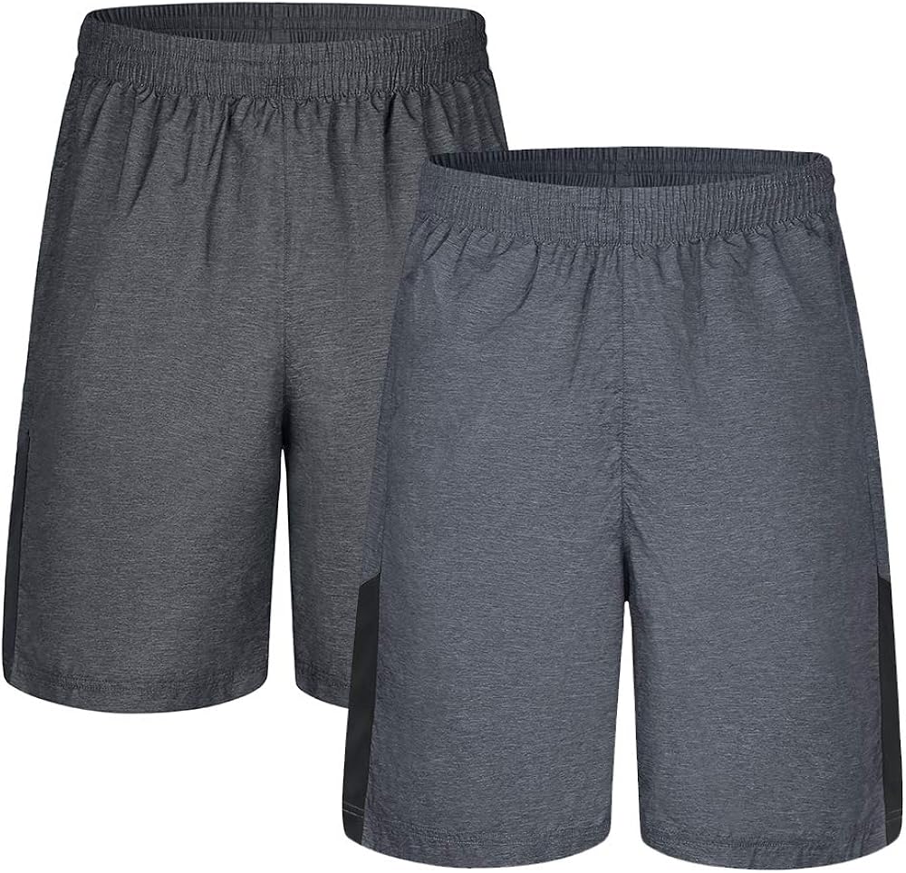 CAMEL CROWN Men's Active Athletic Performance Short with Pocket-2 Pack at  Men’s Clothing store
