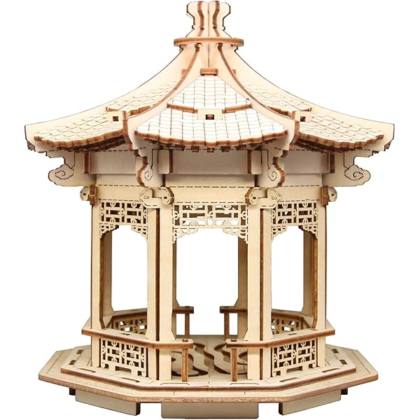 scale 125 ancient Chinese architecture model kit mortise and tenon