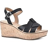 WHITE MOUNTAIN Women's Simple Wedge Sandal